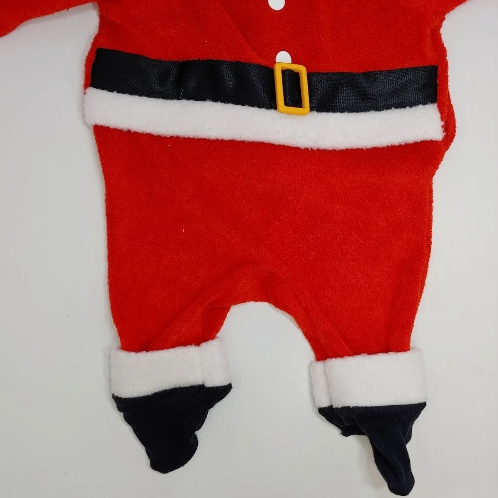 Carter's Baby Santa Onesie Bodysuit Footie Pajamas Made in the USA 80s Vintage S